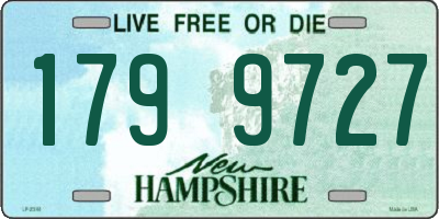 NH license plate 1799727