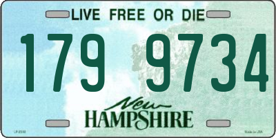 NH license plate 1799734