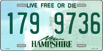 NH license plate 1799736