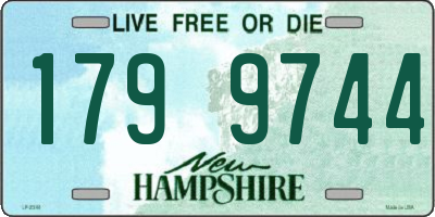 NH license plate 1799744