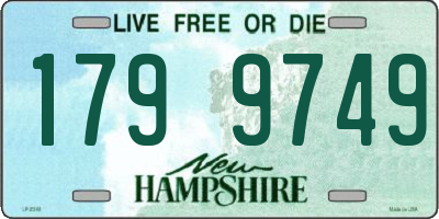 NH license plate 1799749