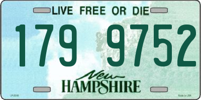 NH license plate 1799752
