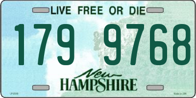 NH license plate 1799768