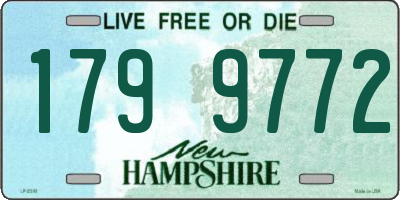 NH license plate 1799772