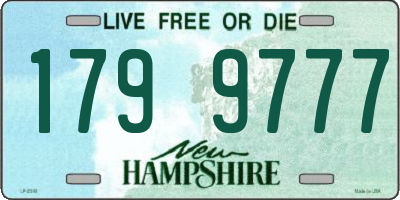 NH license plate 1799777