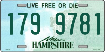 NH license plate 1799781