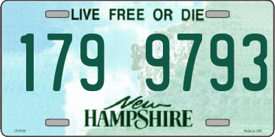 NH license plate 1799793