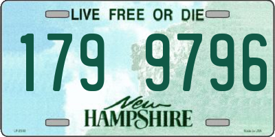 NH license plate 1799796