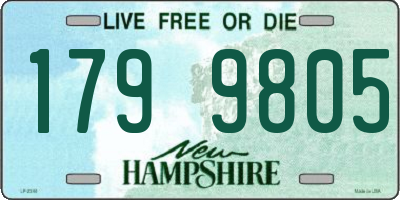 NH license plate 1799805