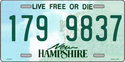 NH license plate 1799837