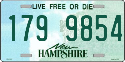 NH license plate 1799854