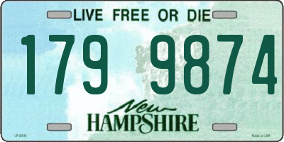 NH license plate 1799874
