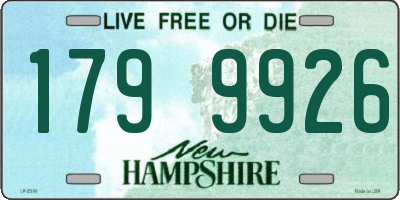 NH license plate 1799926