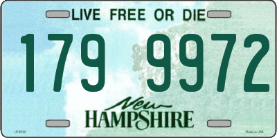 NH license plate 1799972