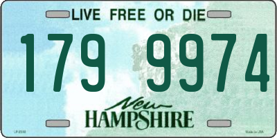 NH license plate 1799974