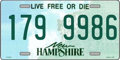 NH license plate 1799986