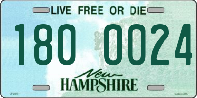 NH license plate 1800024