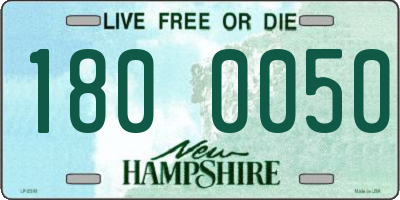 NH license plate 1800050