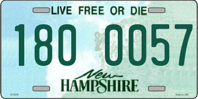 NH license plate 1800057
