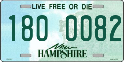 NH license plate 1800082