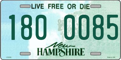 NH license plate 1800085