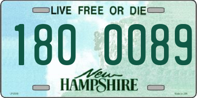 NH license plate 1800089