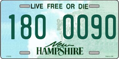 NH license plate 1800090
