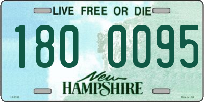 NH license plate 1800095