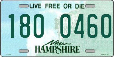 NH license plate 1800460