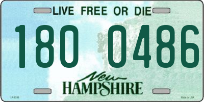 NH license plate 1800486