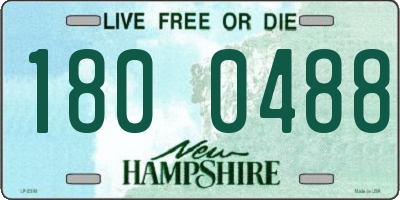 NH license plate 1800488