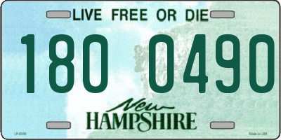 NH license plate 1800490