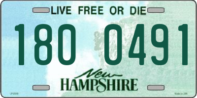 NH license plate 1800491