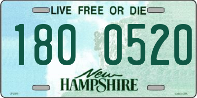 NH license plate 1800520