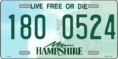 NH license plate 1800524