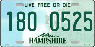 NH license plate 1800525