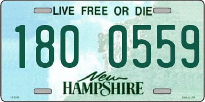 NH license plate 1800559