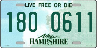 NH license plate 1800611