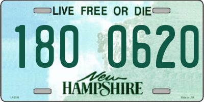 NH license plate 1800620