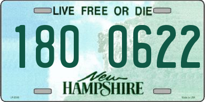 NH license plate 1800622