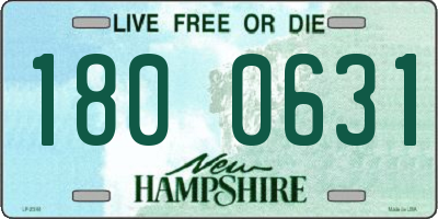 NH license plate 1800631