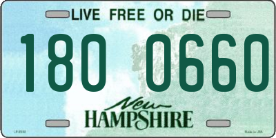 NH license plate 1800660
