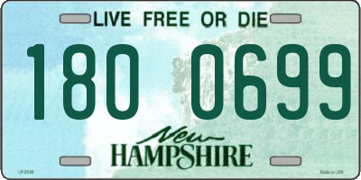 NH license plate 1800699