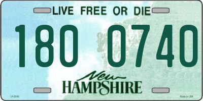 NH license plate 1800740