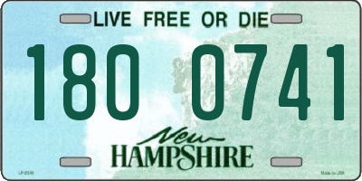 NH license plate 1800741
