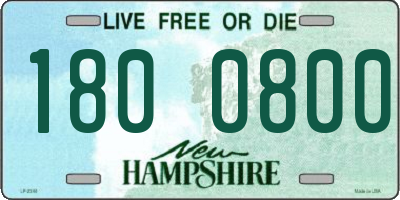NH license plate 1800800