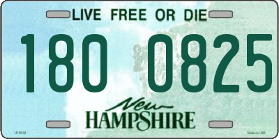 NH license plate 1800825