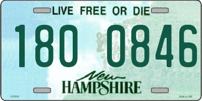 NH license plate 1800846