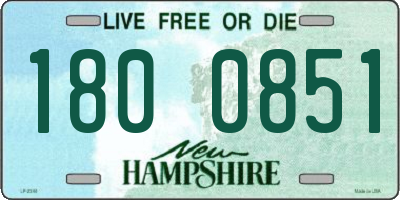 NH license plate 1800851