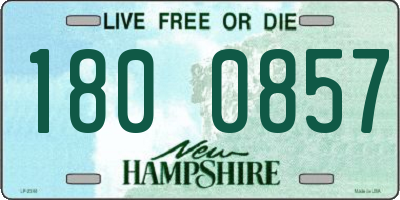 NH license plate 1800857